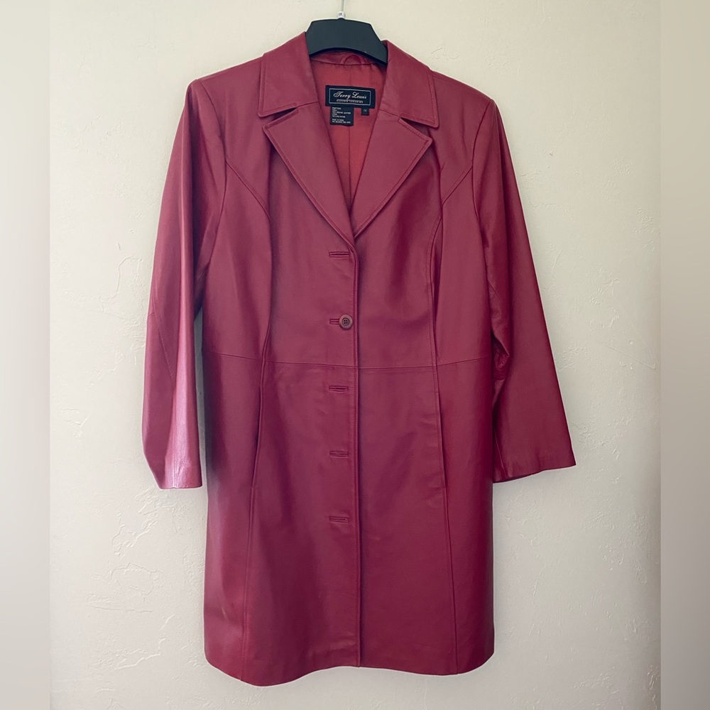 Terry Lewis Red Leather Jacket